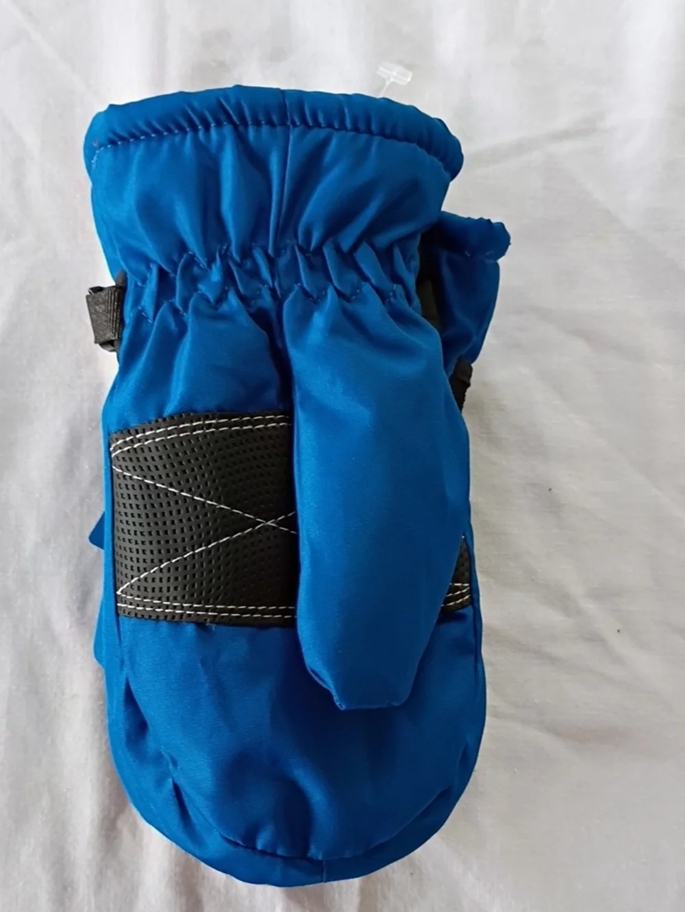 NWT RW Rugged Wear Waterproof Youth Cold Weather Ski Mittens in Blue and Gray